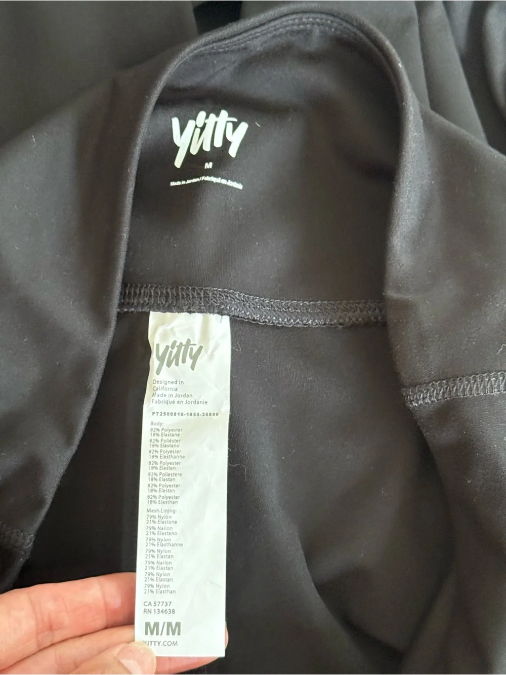 YITTY Black Wide-Leg High-Rise Lounge Pants- Medium